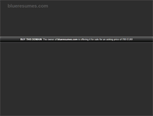 Tablet Screenshot of blueresumes.com